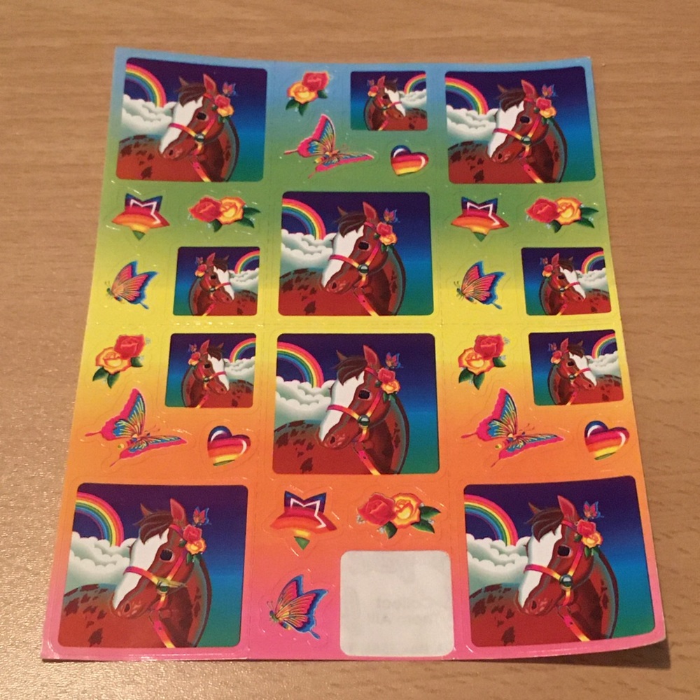 Rainbow Chaser S247 Vintage Lisa Frank Stickers